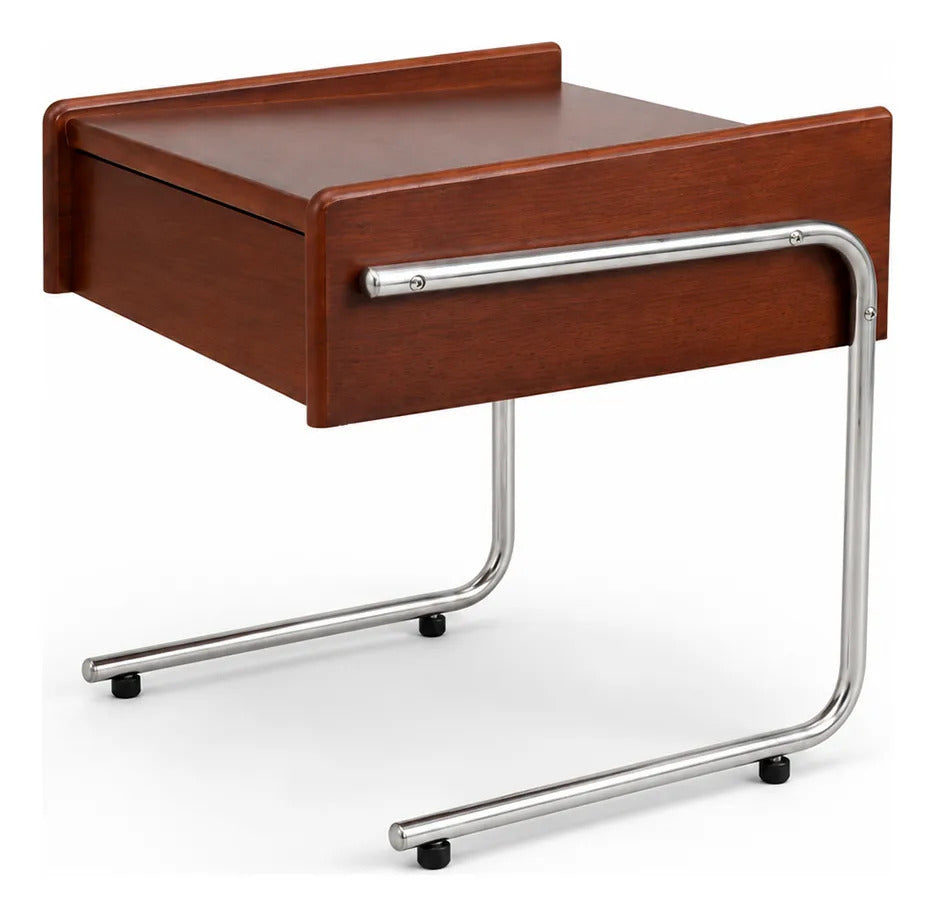 Buró Mesa De Noche Vintage De Madera Retro 46x45x40 Cm