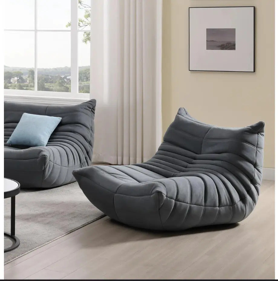 Sillón Puff Moderno Individual Minimalista Ergonomico