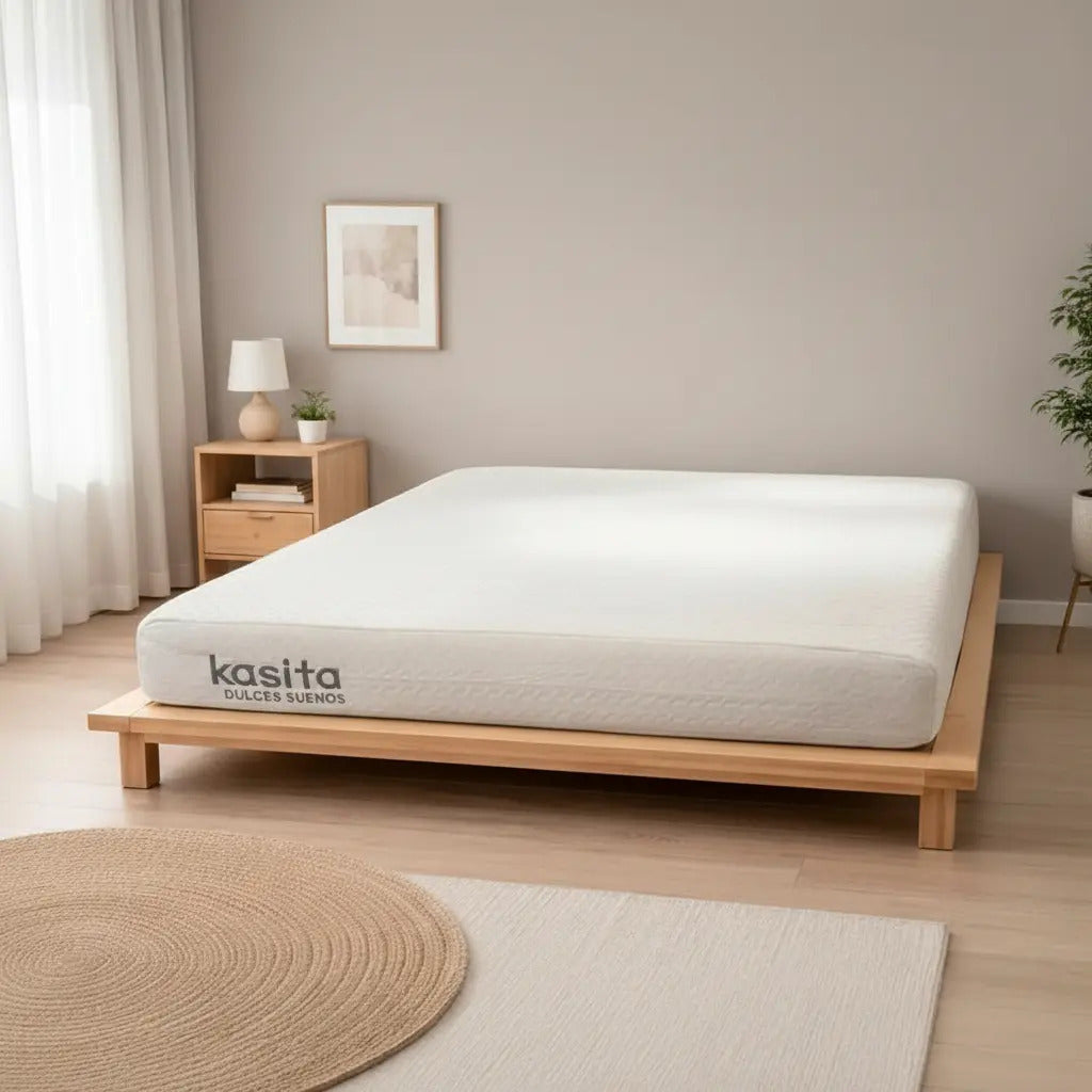 Colchón Matrimonial 135x190 Memory Foam 18 Cm Alto En Caja