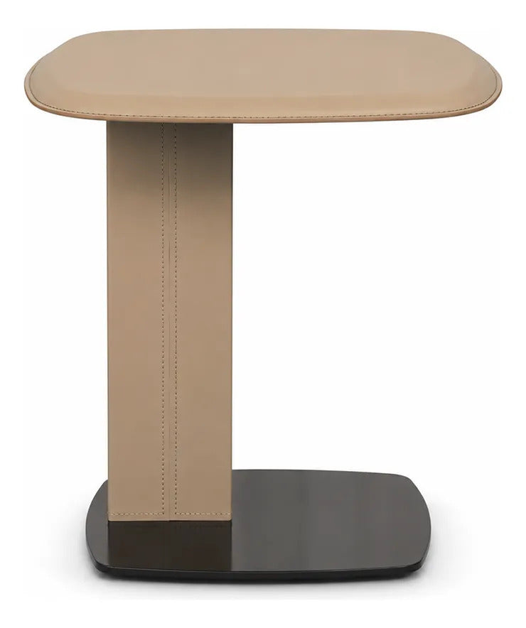 Mesa Lateral Minimalista Metal Forrado Auxiliar Moderno