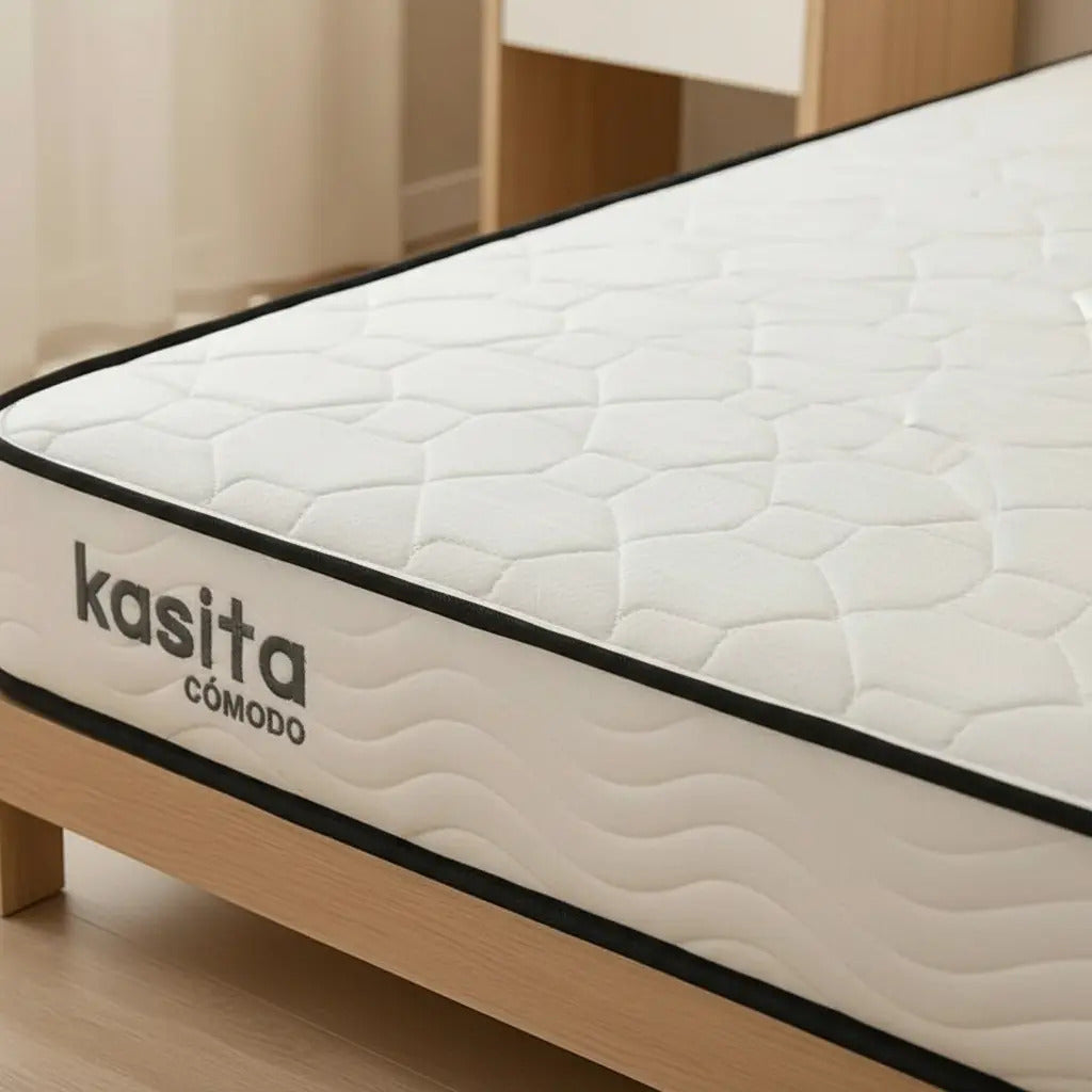 Colchón Queen Size 150x190 Resortes 20 Cm Alto En Caja
