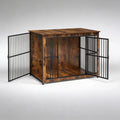 Mueble Jaula Para Perro Madera Metal Estilo Industrial