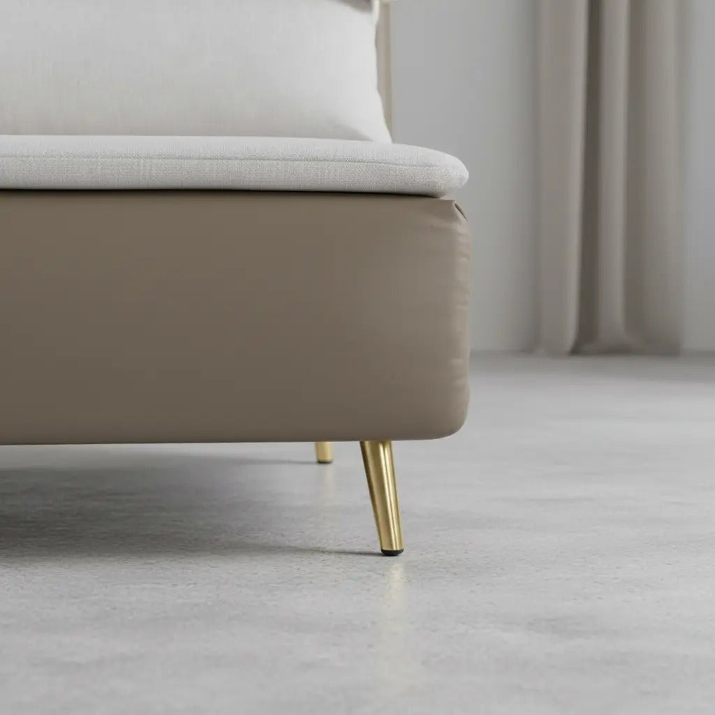 Sofá Cama Con 2 Cojines Reclinable Plegable Sala Individual