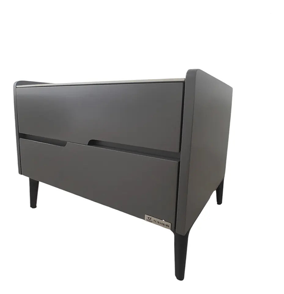 Buro Moderno Recamara 2 Cajones Cubirta Tipo Marmol