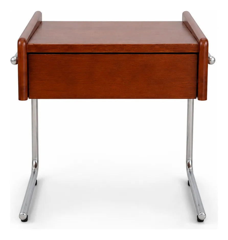 Buró Mesa De Noche Vintage De Madera Retro 46x45x40 Cm