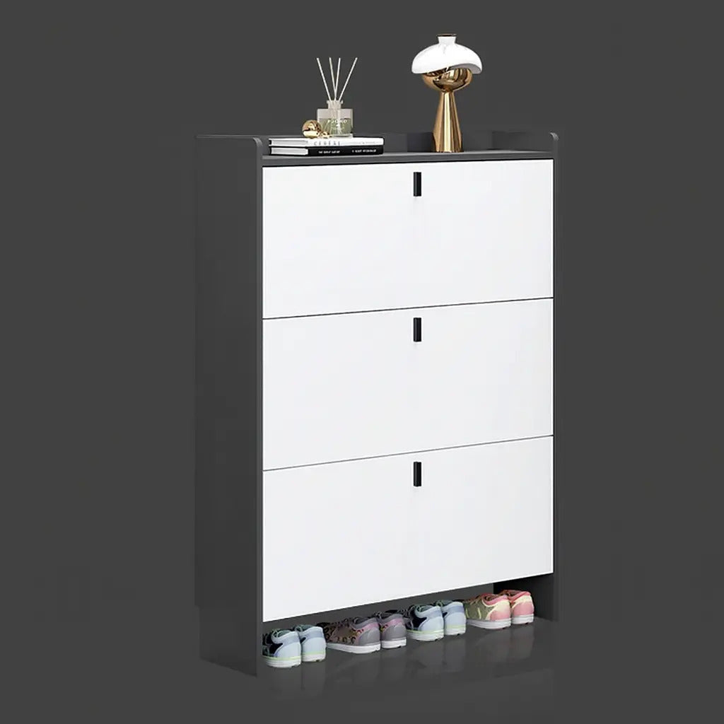 Moderno Recibidor Zapatero Organizador Delgado 3 Puertas