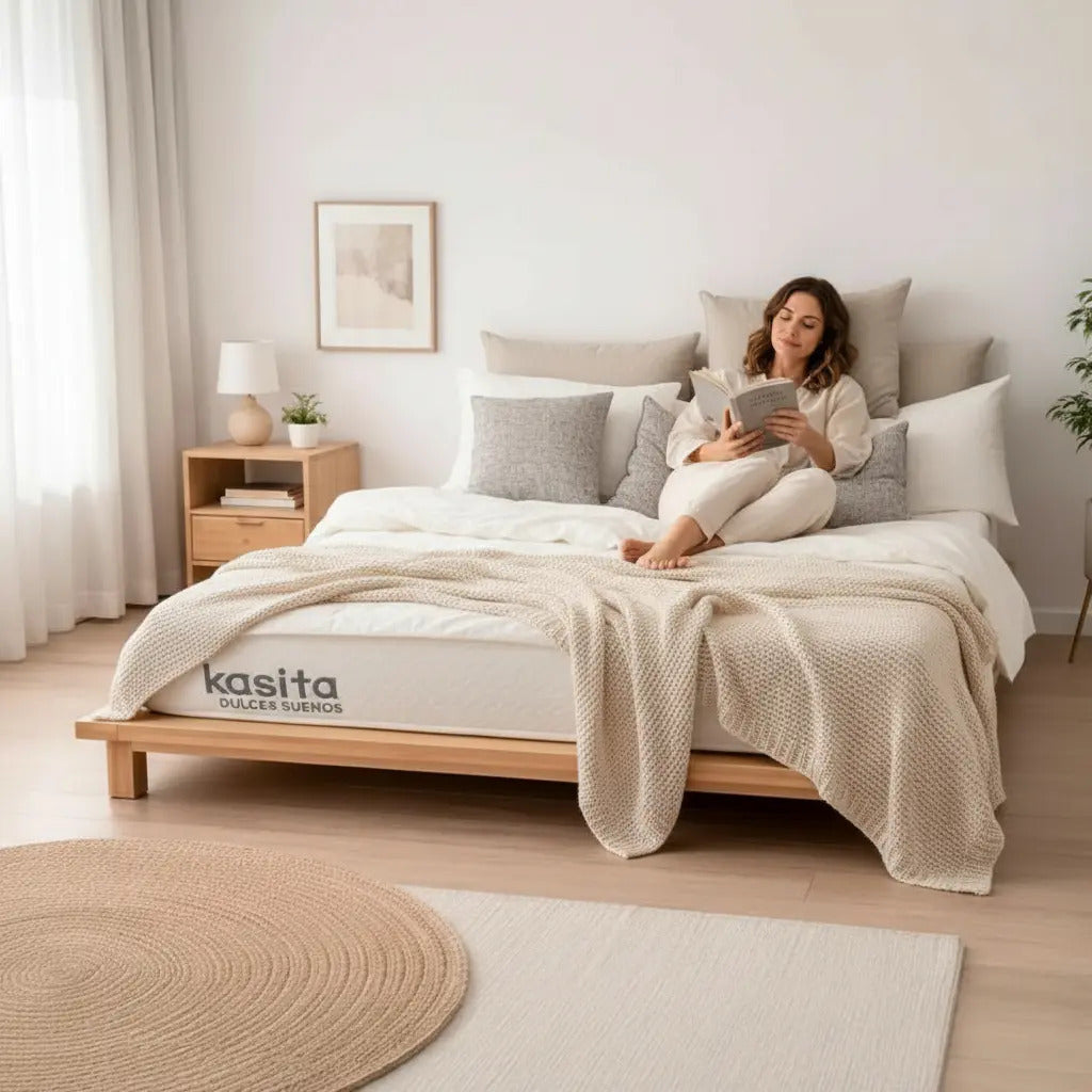 Colchón Matrimonial 135x190 Memory Foam 18 Cm Alto En Caja