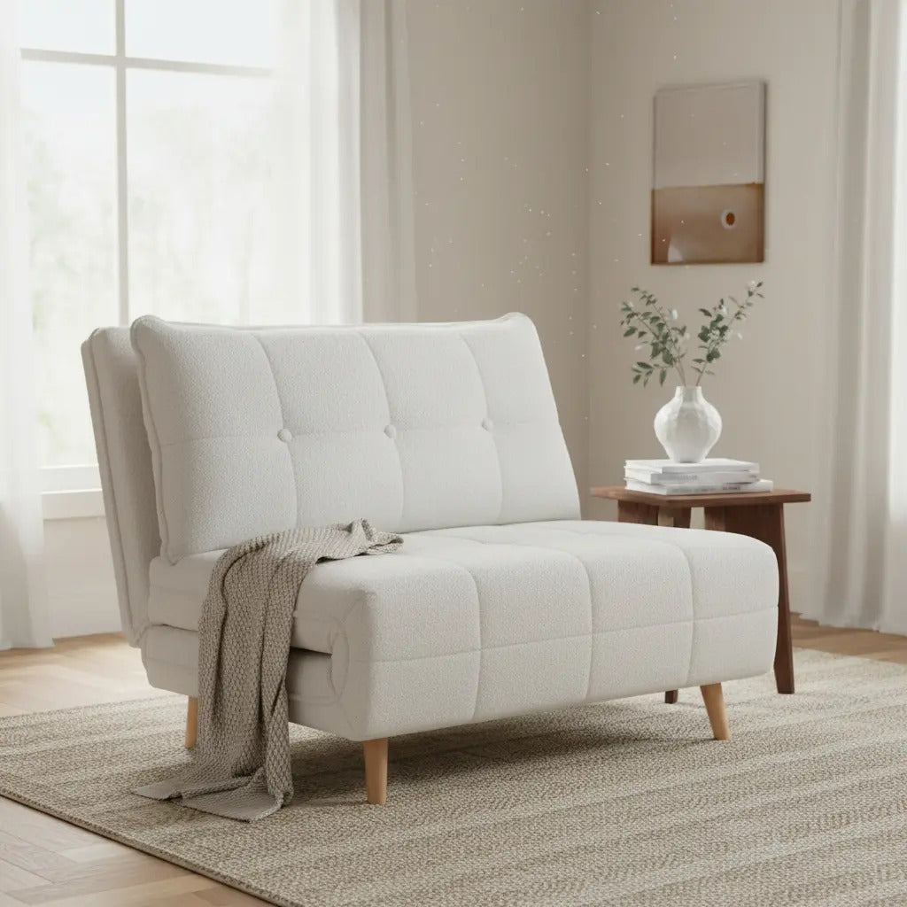 Sofá Cama Minimalista Individual Reclinable Plegable Sala