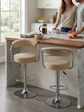 Set De 2 Bancos Barra Bar Cocina Altura Regulable Elegante
