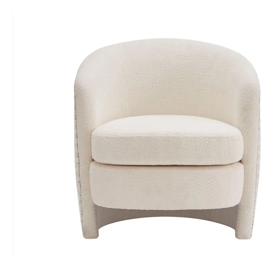 Sillón Minimalista Moderno Individual Estructura Curva